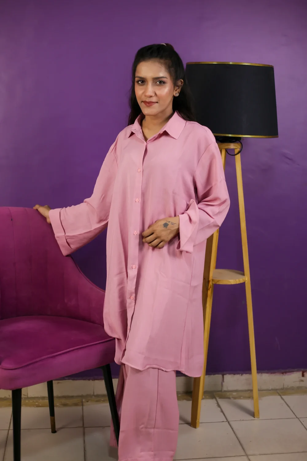 Baby Pink Georgette - Image 4